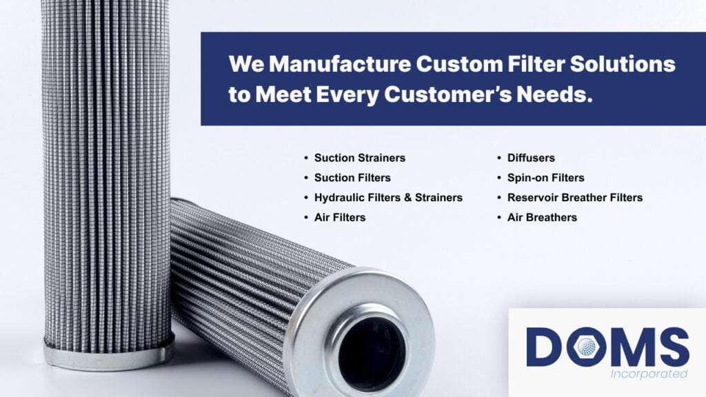 Custom Filters Direct Custom Filtration Solutions | DOMS Incorporated